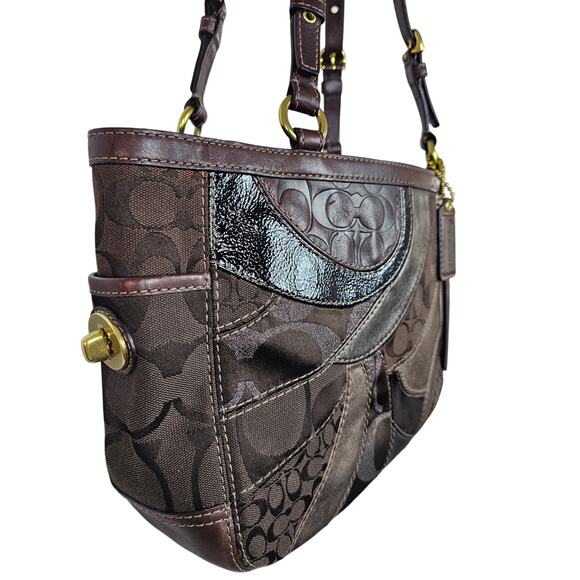 Coach EW Patchwork Tote- 13516 - Picture 3 of 9